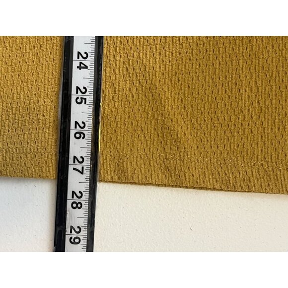 Soleillee Plus Size 2X Yellow Textured Peasant Blouse Puff Sleeve Boho Top - Picture 7 of 13